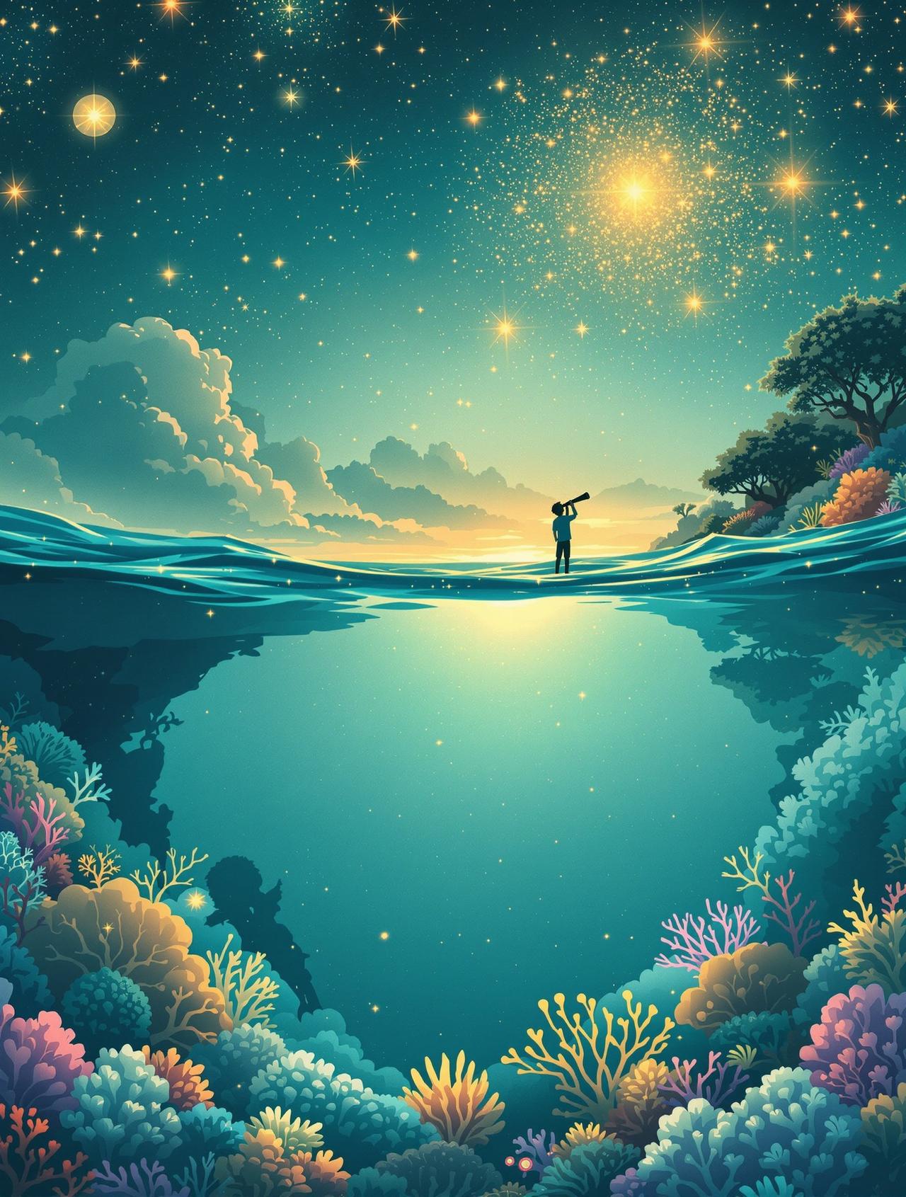 现代短剧作品 - 星与海的约定，双向奔赴题材动漫短剧